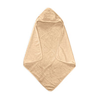 Hooded Baby Towel, Lightweight and Absorbent Turkish Cotton Towels in Wheat.