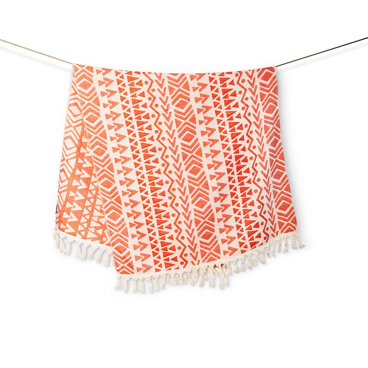 PALM PESH Iris Turkish Peshtemal Towel - 100% Cotton, 71"x39", Lightweight & Quick Dry