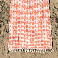 Thumbnail for Catania Peshtemal, Lightweight and Quick-Drying Turkish Peshtemal Beach Towels. Versatile and Eco-Friendly.