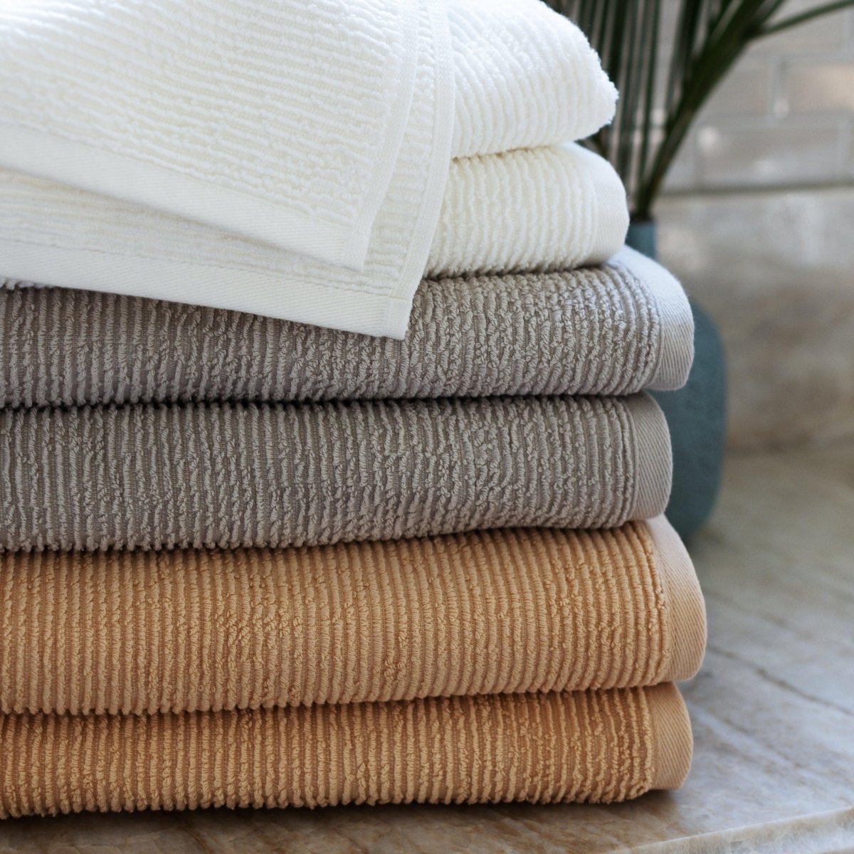 Soft Rib Turkish Bath Towels – Quick-Drying & Ultra-Soft – Pine & Palm Home