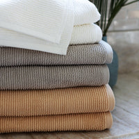 Thumbnail for The Soft Rib Towel, Lightweight and Absorbent Turkish Cotton Towels. Luxuriously Soft and Eco-Friendly.