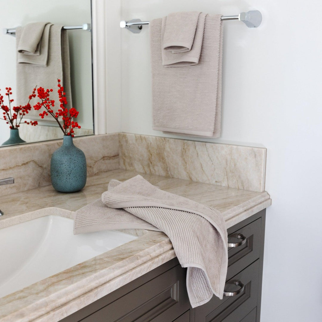 The Soft Rib Towel, Lightweight and Absorbent Turkish Cotton Towels. Luxuriously Soft and Eco-Friendly.