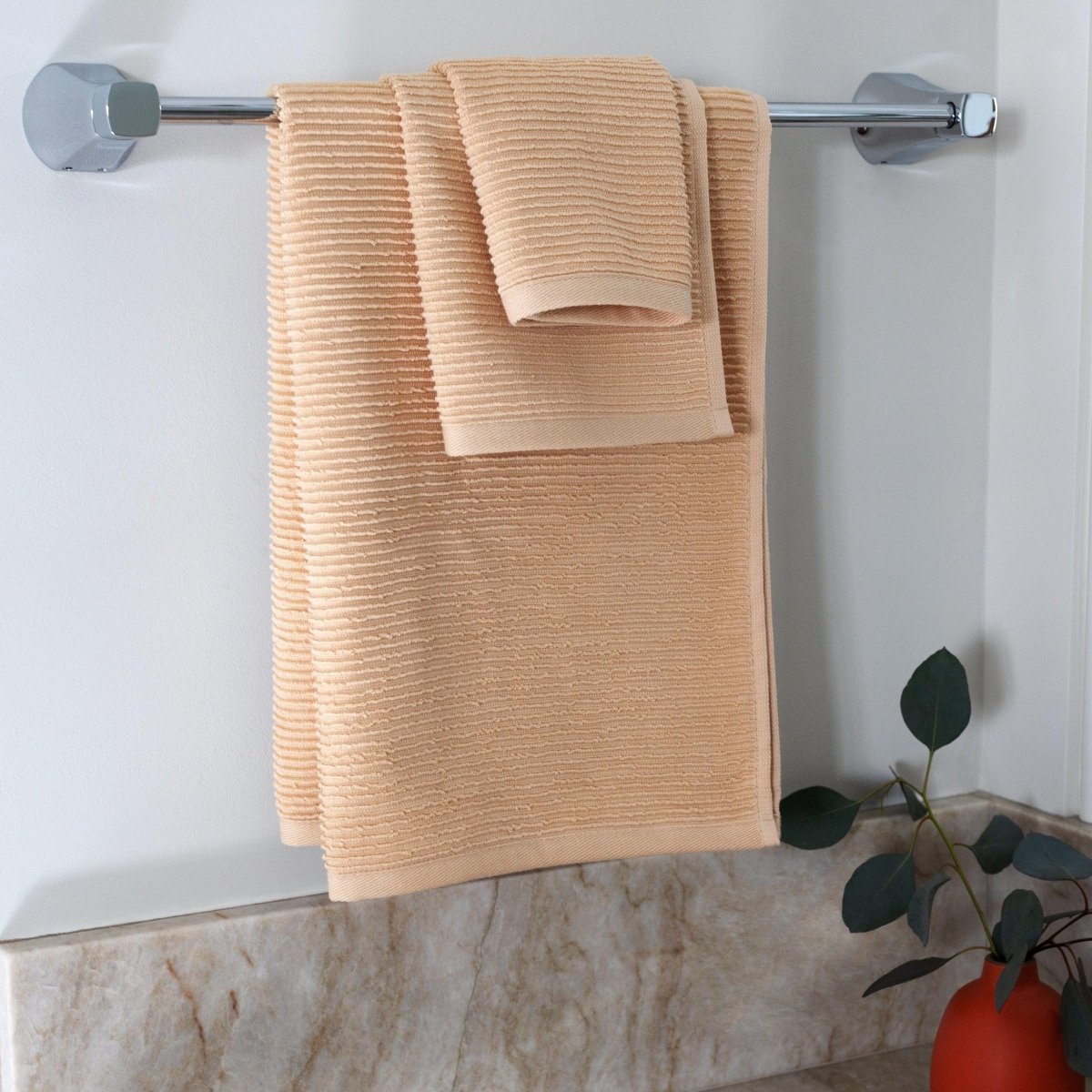 The Soft Rib Towel, Lightweight and Absorbent Turkish Cotton Towels. Luxuriously Soft and Eco-Friendly.