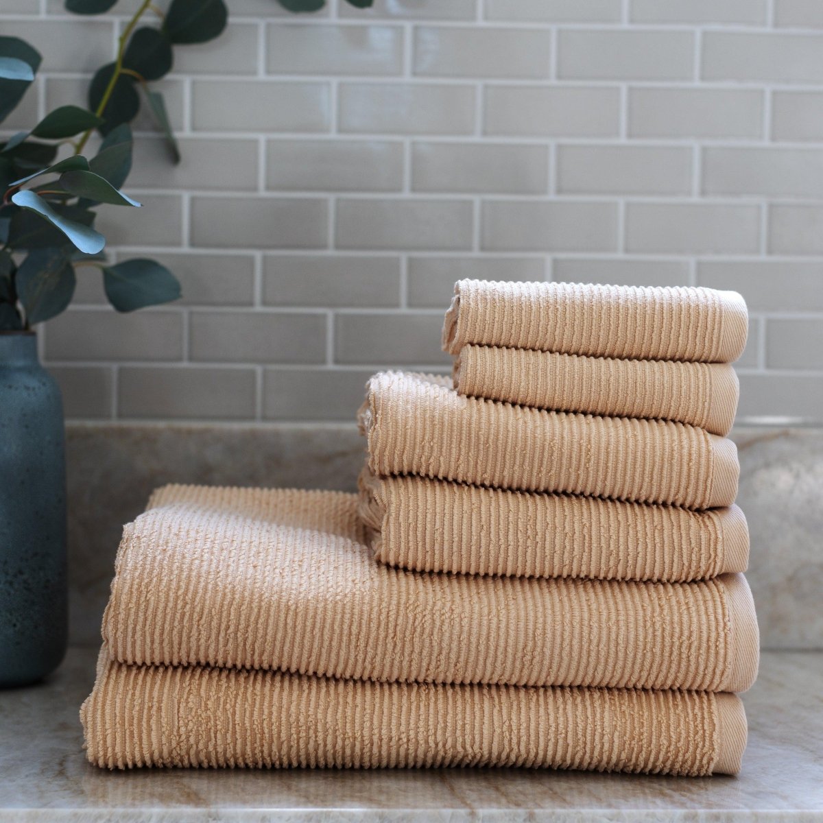 The Soft Rib Towel, Lightweight and Absorbent Turkish Cotton Towels. Luxuriously Soft and Eco-Friendly.