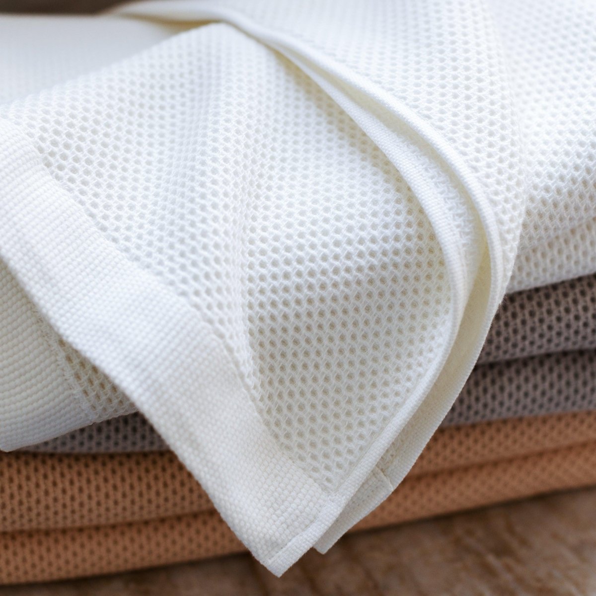 The Waffle Weave Towel, Lightweight and Absorbent Turkish Cotton Towels. Luxuriously Soft and Eco-Friendly.