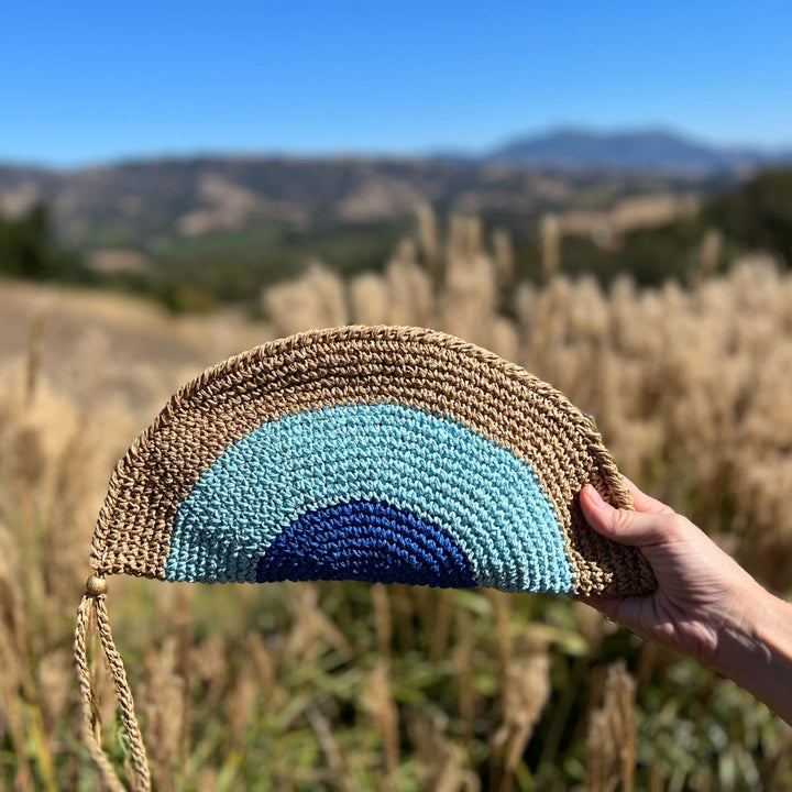 Yarim Ay Clutch, Handmade Turkish Crochet Bags. Eco-Friendly, Sustainable, and Stylish.